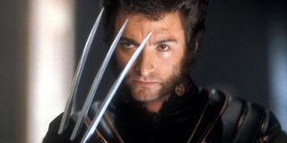 Hugh Jackman as Wolverine showing his claws in 2000's X-Men