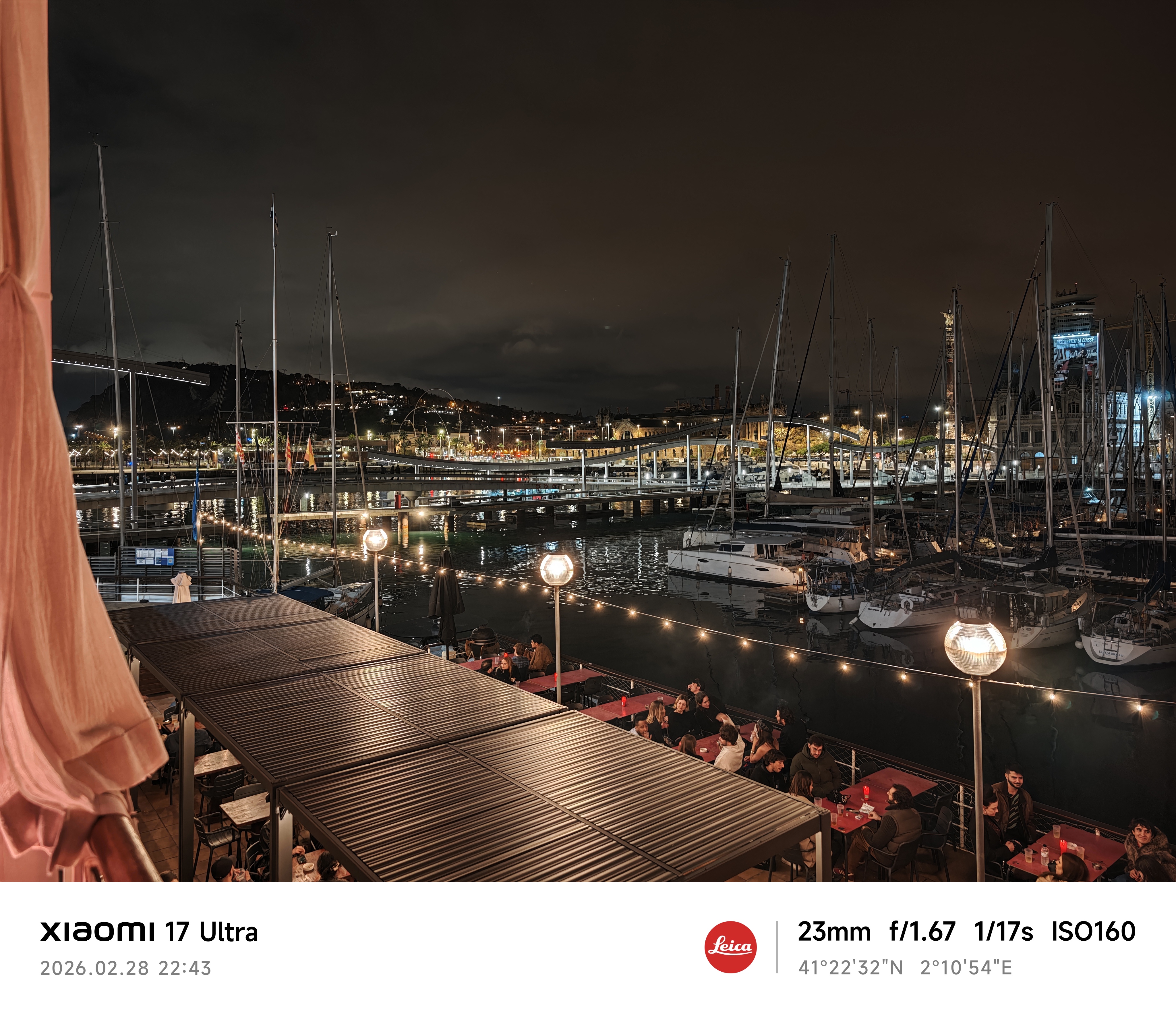 Xiaomi 17 Ultra camera sample zoom marina low light