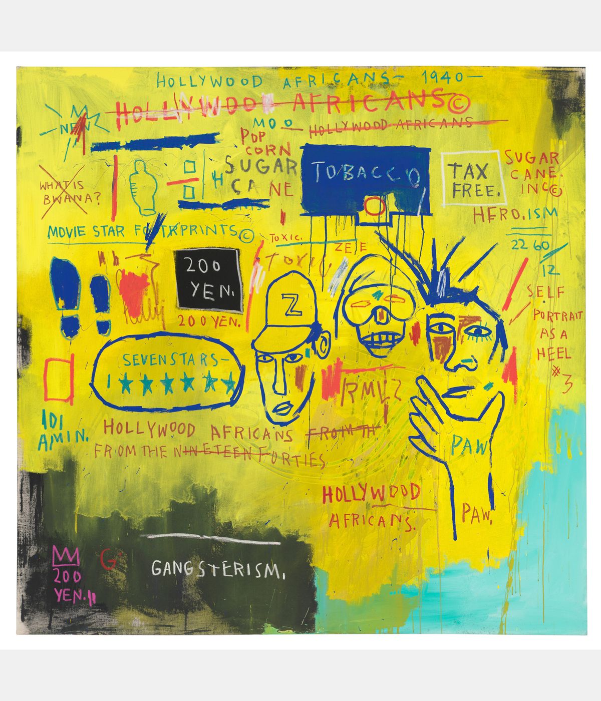 basquiat colourful picture