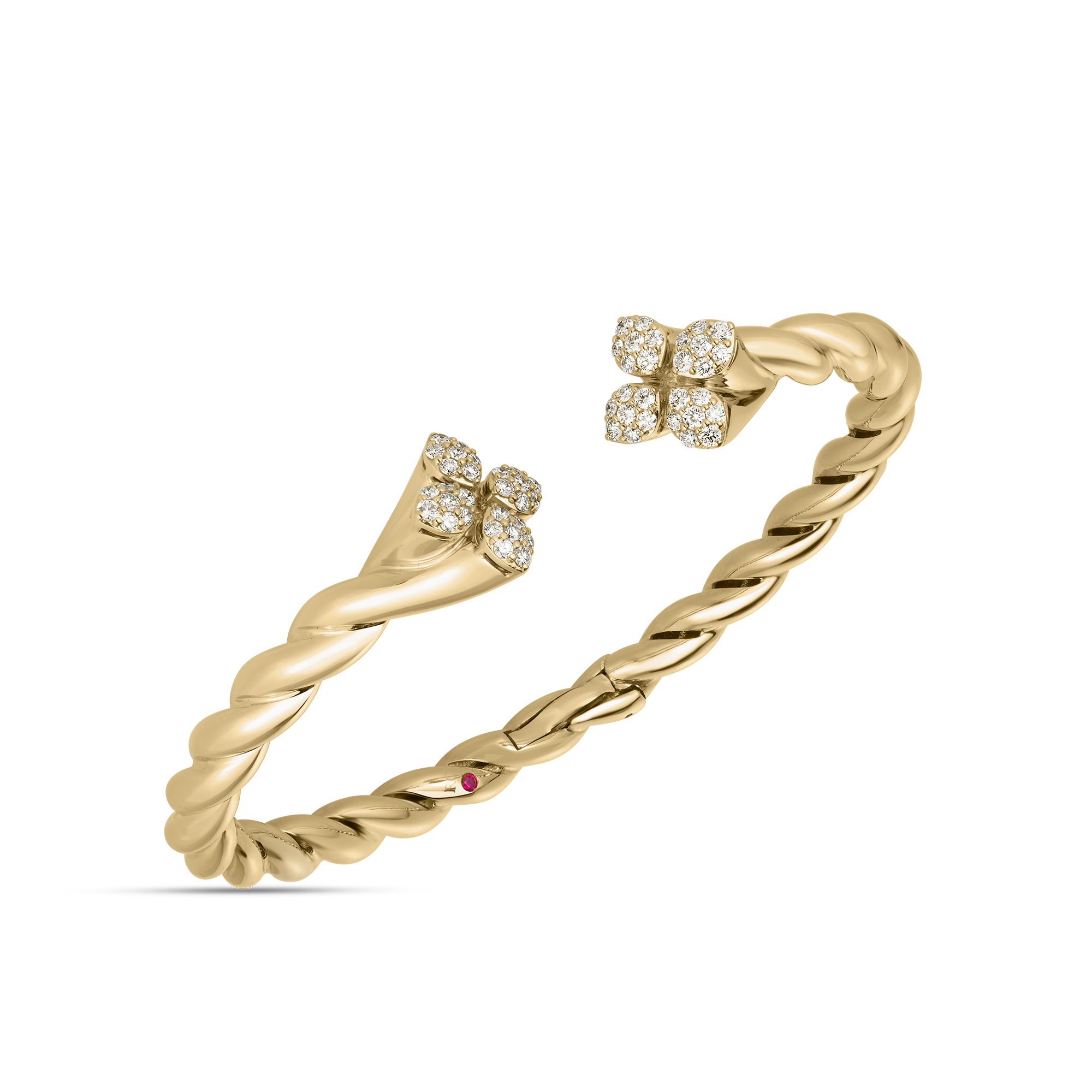 Roberto Coin, LOVE IN VERONA DIAMOND TWIST BANGLE