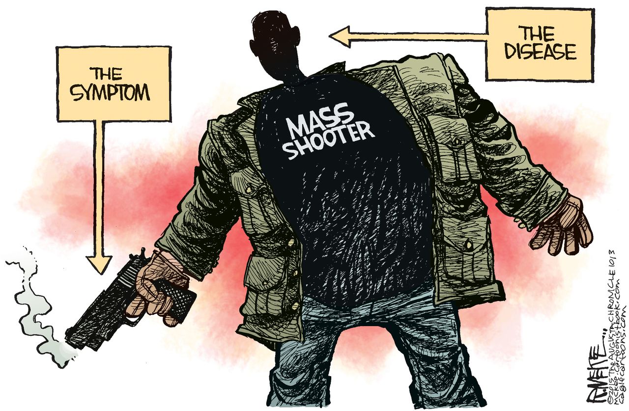 Editorial cartoon U.S. Mass Shooting