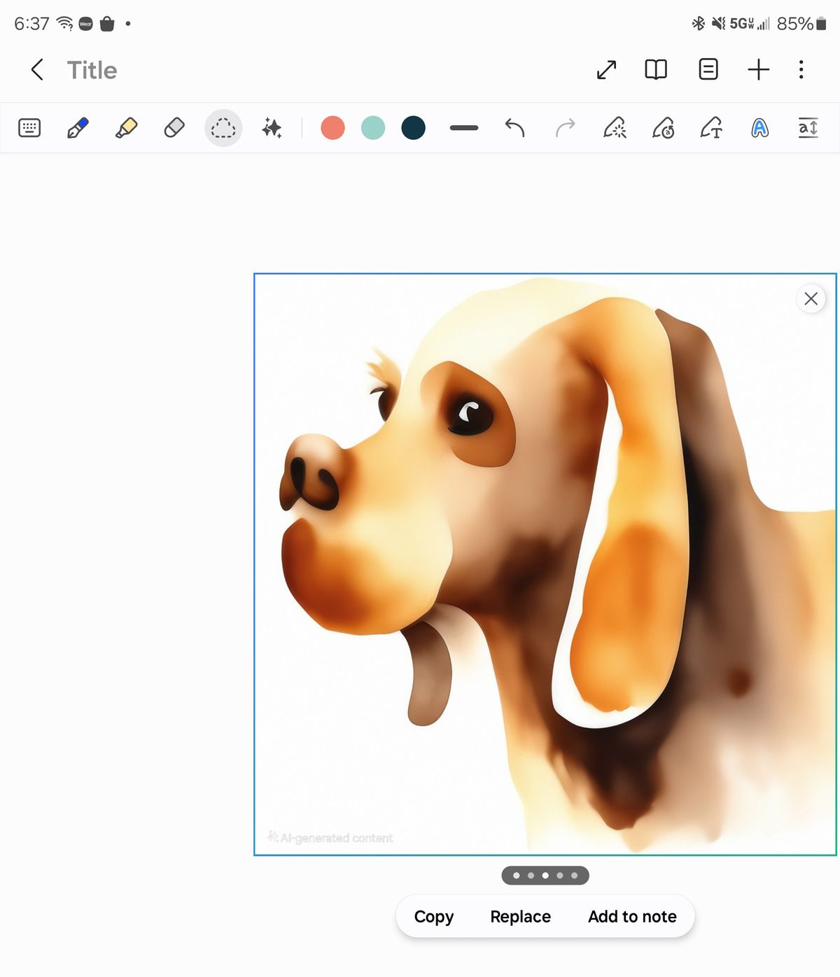 Galaxy AI sketch to Image