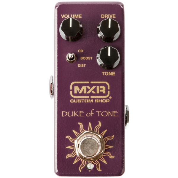 An MXR Duke of Tone overdrive pedal