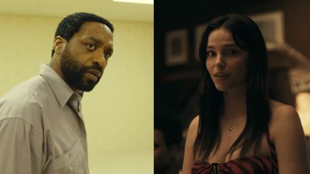 Chiwetel Ejiofor as Clark in Backrooms, Inde Navarrette as Nikki Freeman in Obsession (2026).
