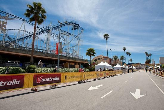 The calm before the finish storm in Santa Cruz.