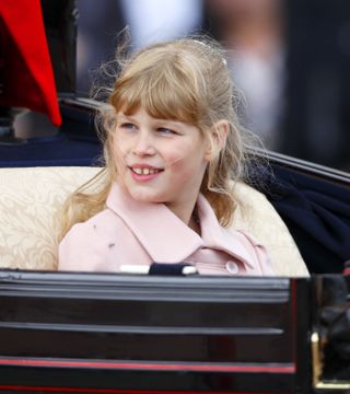Lady Louise Windsor returns to Buckingham Palace in a horse drawn carriage