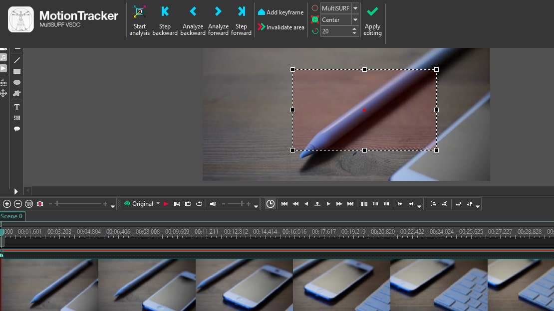 Interface of VSDC, one of the best video editing software tools