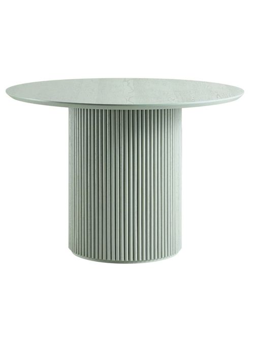 Maru Round Oak Pedestal Dining Table