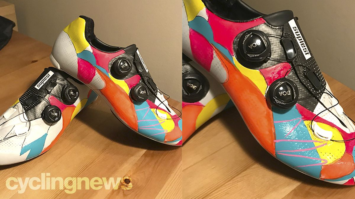 Custom Suplest Edge+ Pro cycling shoes by Hasie and the Robots
