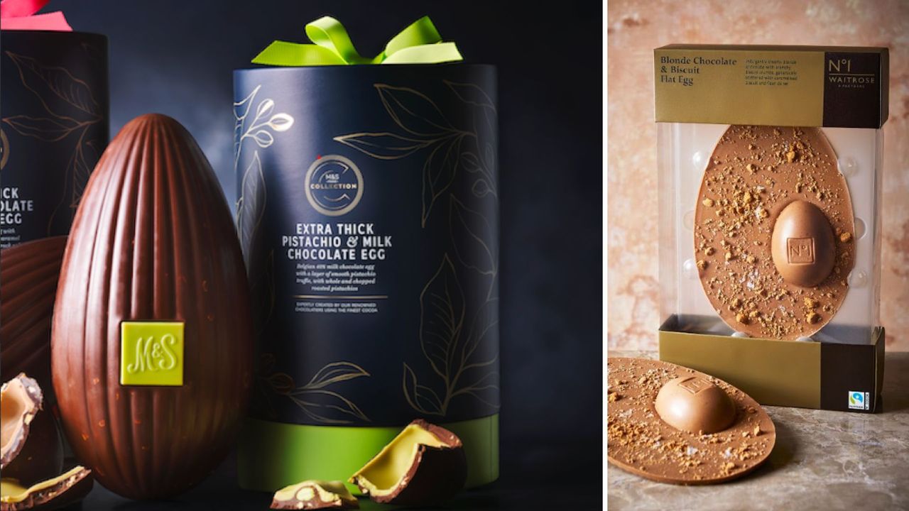 A selection of Easter Eggs, including M&amp;S and Waitrose 