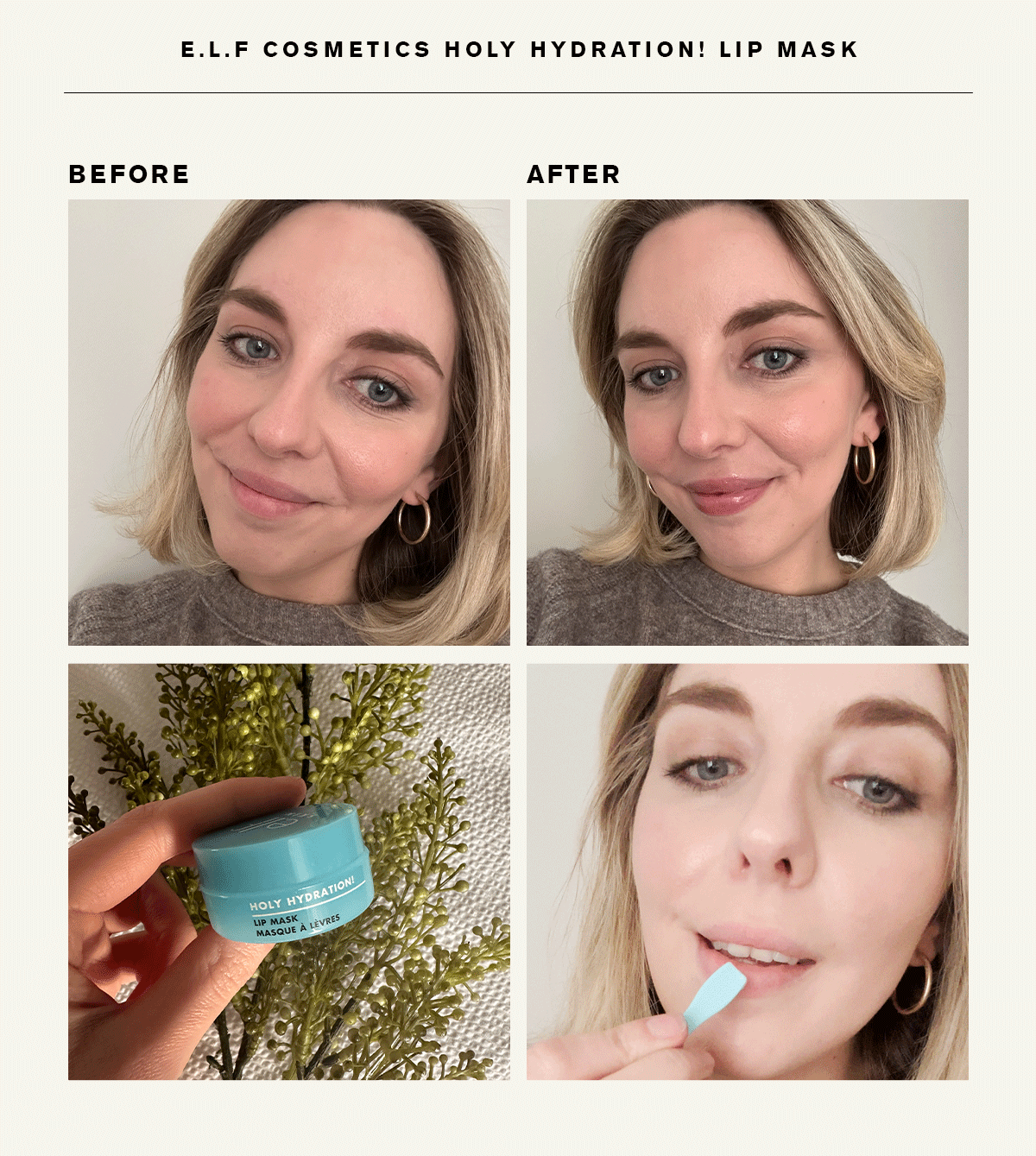 elf holy hydration lip mask review