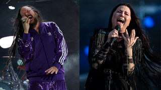 Korn's Jonathan Davis and Evanescence's Amy Lee