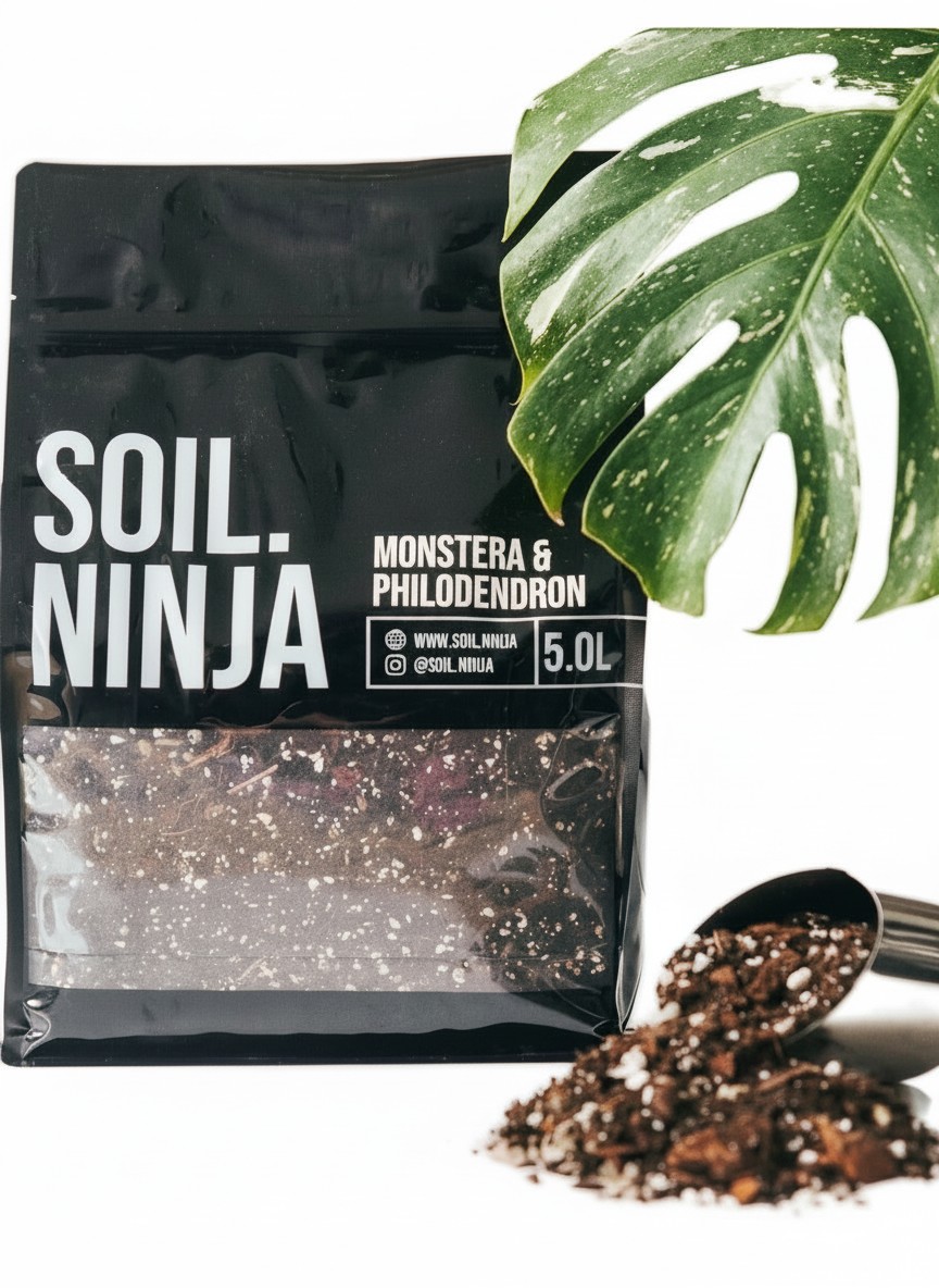 Soil Ninja, Premium Monstera &amp;amp; Philodendron Houseplant Soil Blend 5l Bag