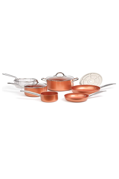 Copper Chef Cookware 9-Pc. Round Pan Set 