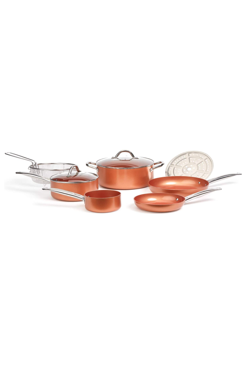 Copper Chef Cookware 9-Pc. Round Pan Set
