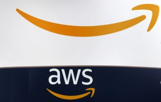 AWS logo with the trademark arrow-smile symbol