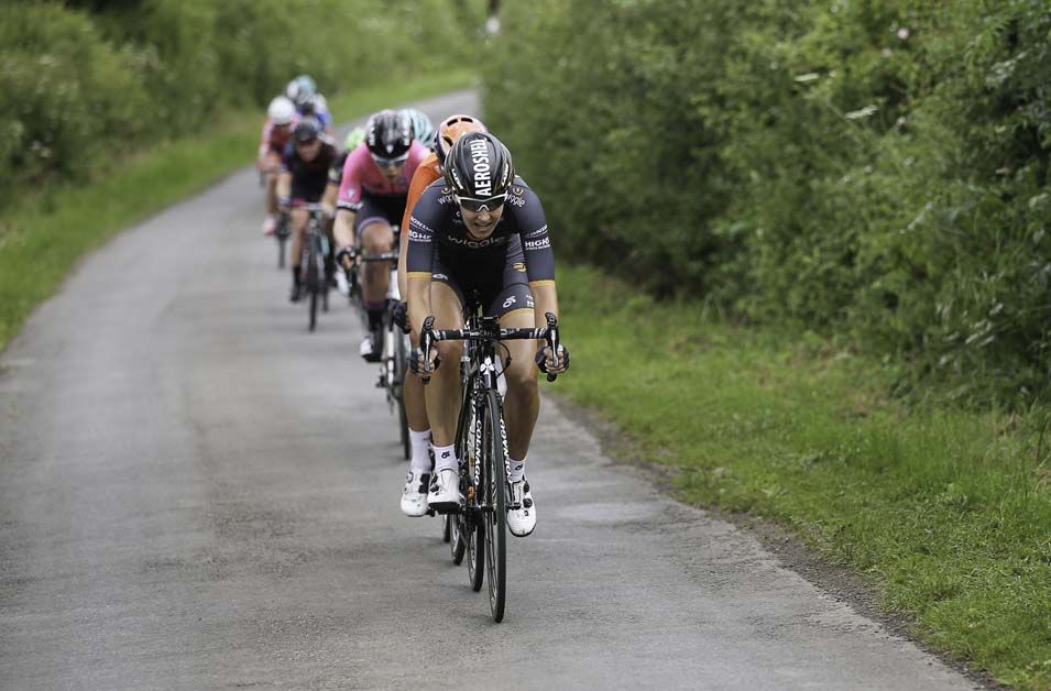 Dani King leads the breakaway