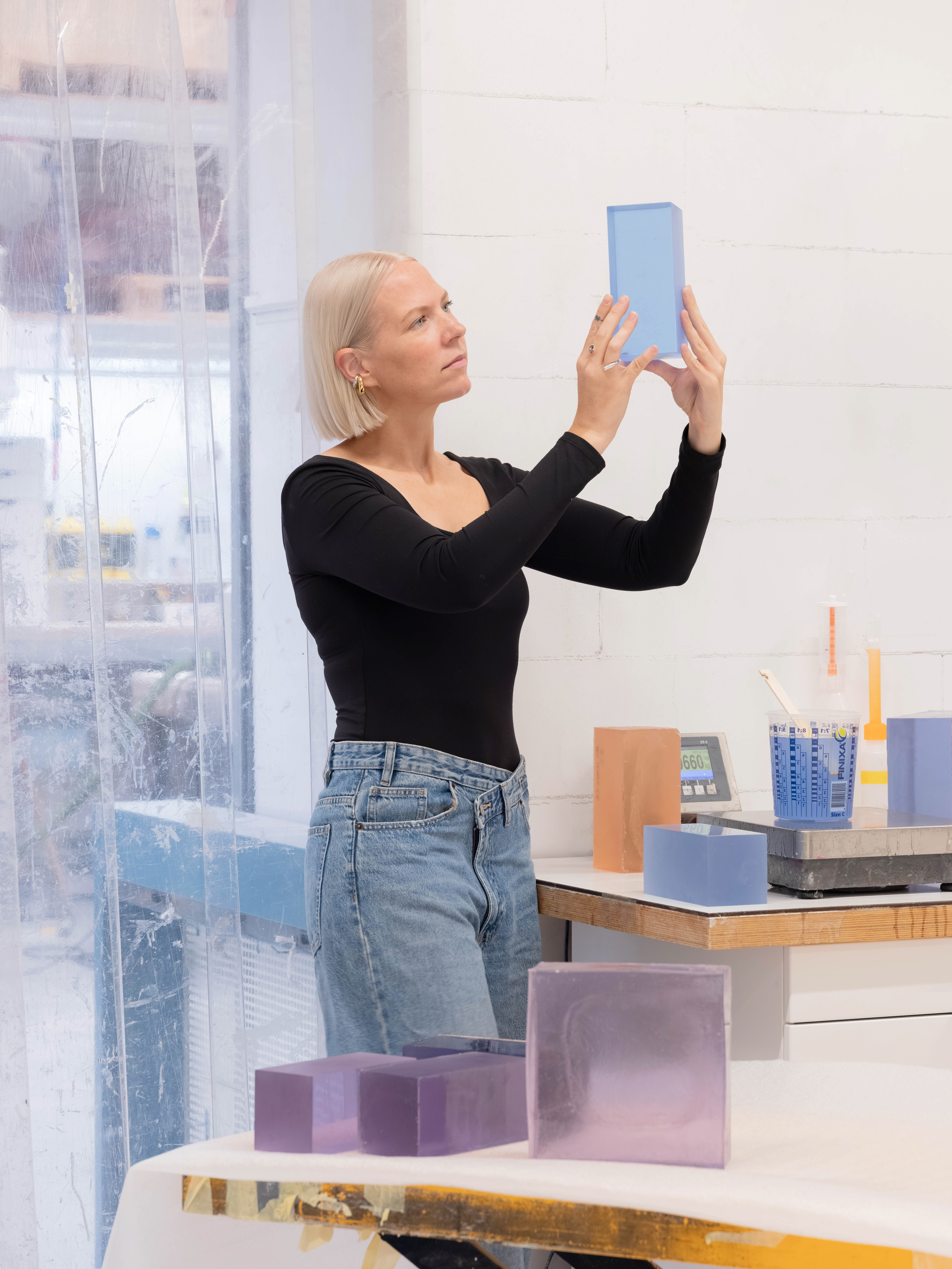 Sabine Marcelis in her studio