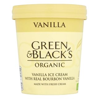 Green&Black's vanilla ice cream tub