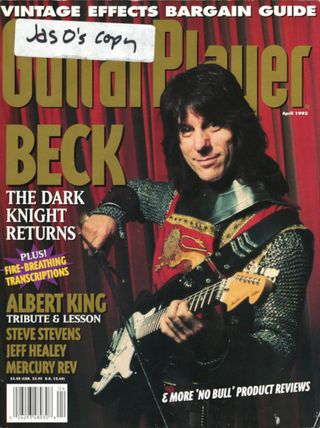Jeff Beck appears on the cover of the April 1993 issue of 'Guitar Player'