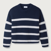 Striped Wool and Cotton Jumper | Was £98, now £68.60 at The White Company (save £29.20)
