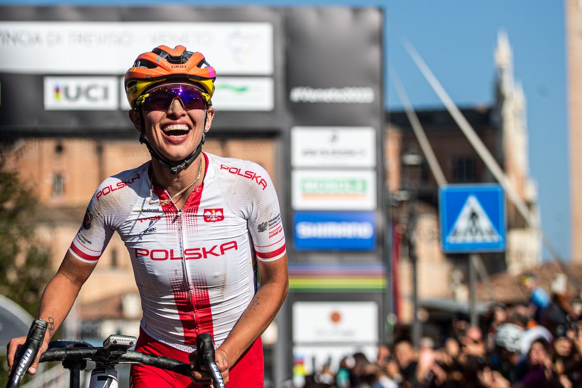 Kasia Niewiadoma (Poland) is thrilled with her first victory in four years