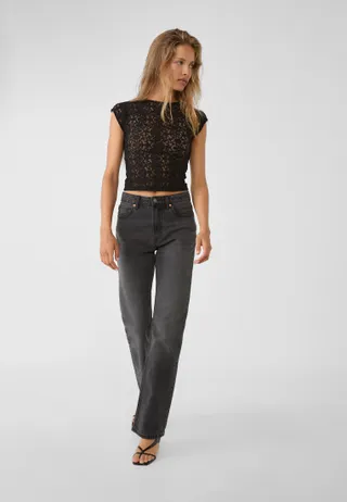 Stradivarius , Lace Top