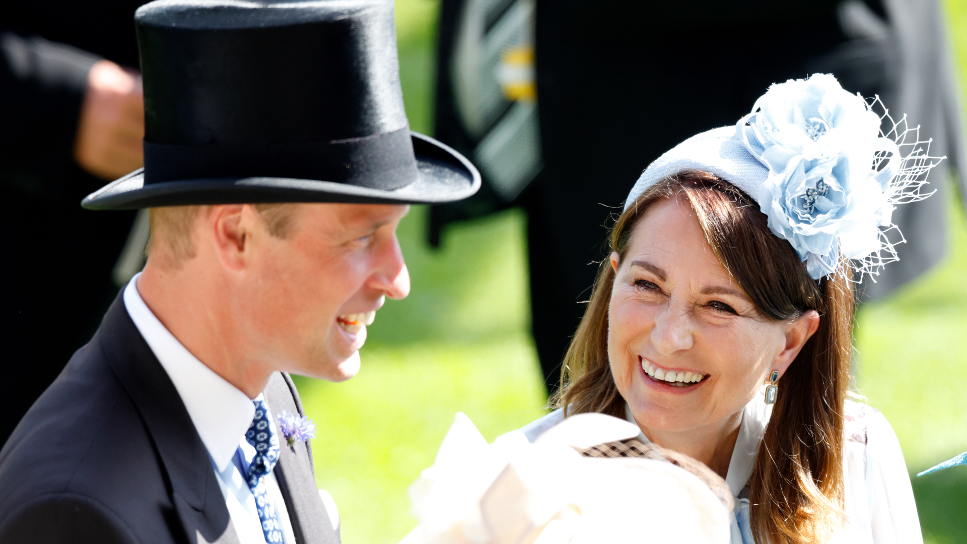 Prince William and Carole Middleton attend Royal Ascot 2024 on June 19, 2024 in Ascot, England.