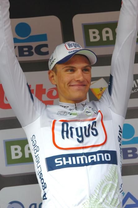 Marcel Kittel (Argos-Shimano) celebrates back-to-back Scheldeprijs victories