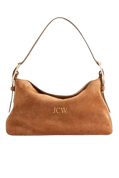J.Crew , Berkeley Small Shoulder Bag in Suede