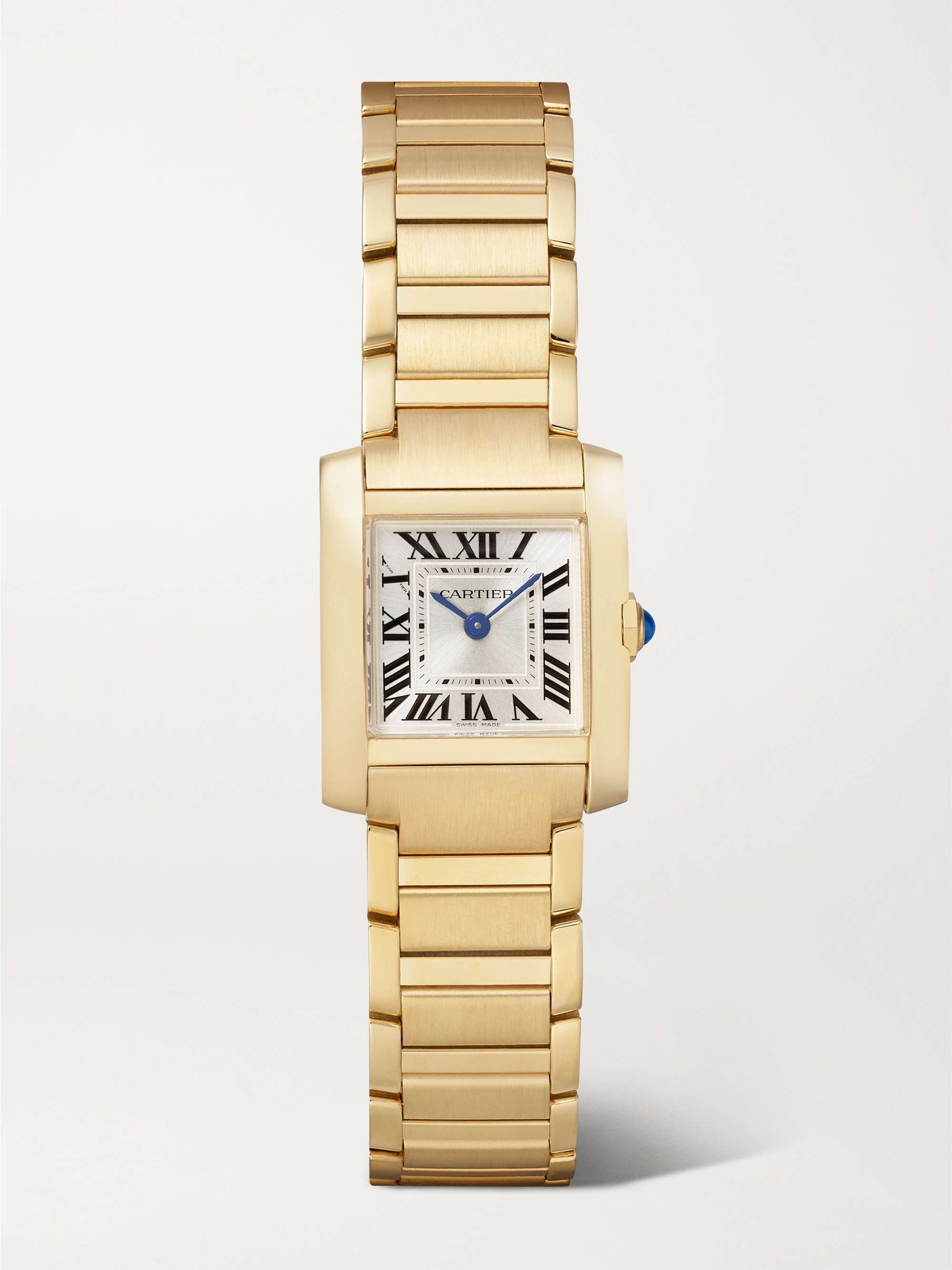 Tank Française Small 18-Karat Gold Watch