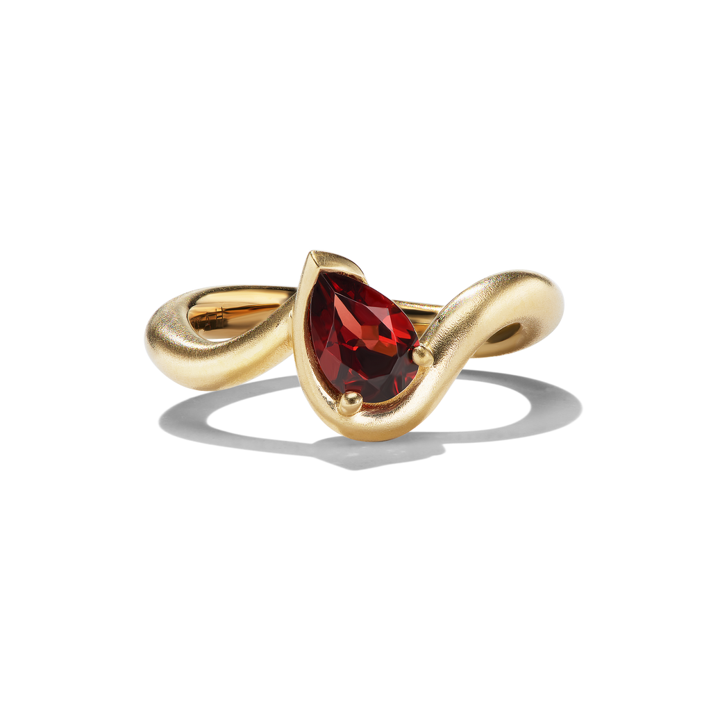 Bb Thelma Garnet Gemstone Pinky Ring