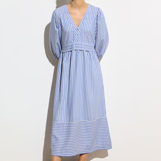 Oliver Bonas Striped V-Neck Dress