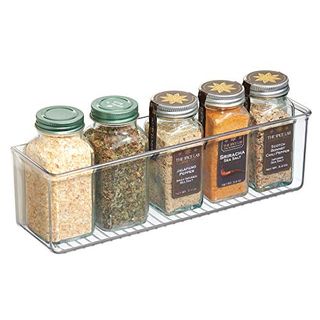 Clear plastic organizer