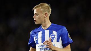 Jan-Paul van Hecke of Brighton Hove Albion ahead of the UEFA Europa League Brighton vs Ajax live stream