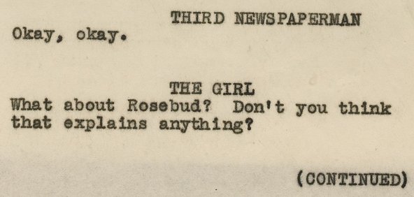 citizen kane script