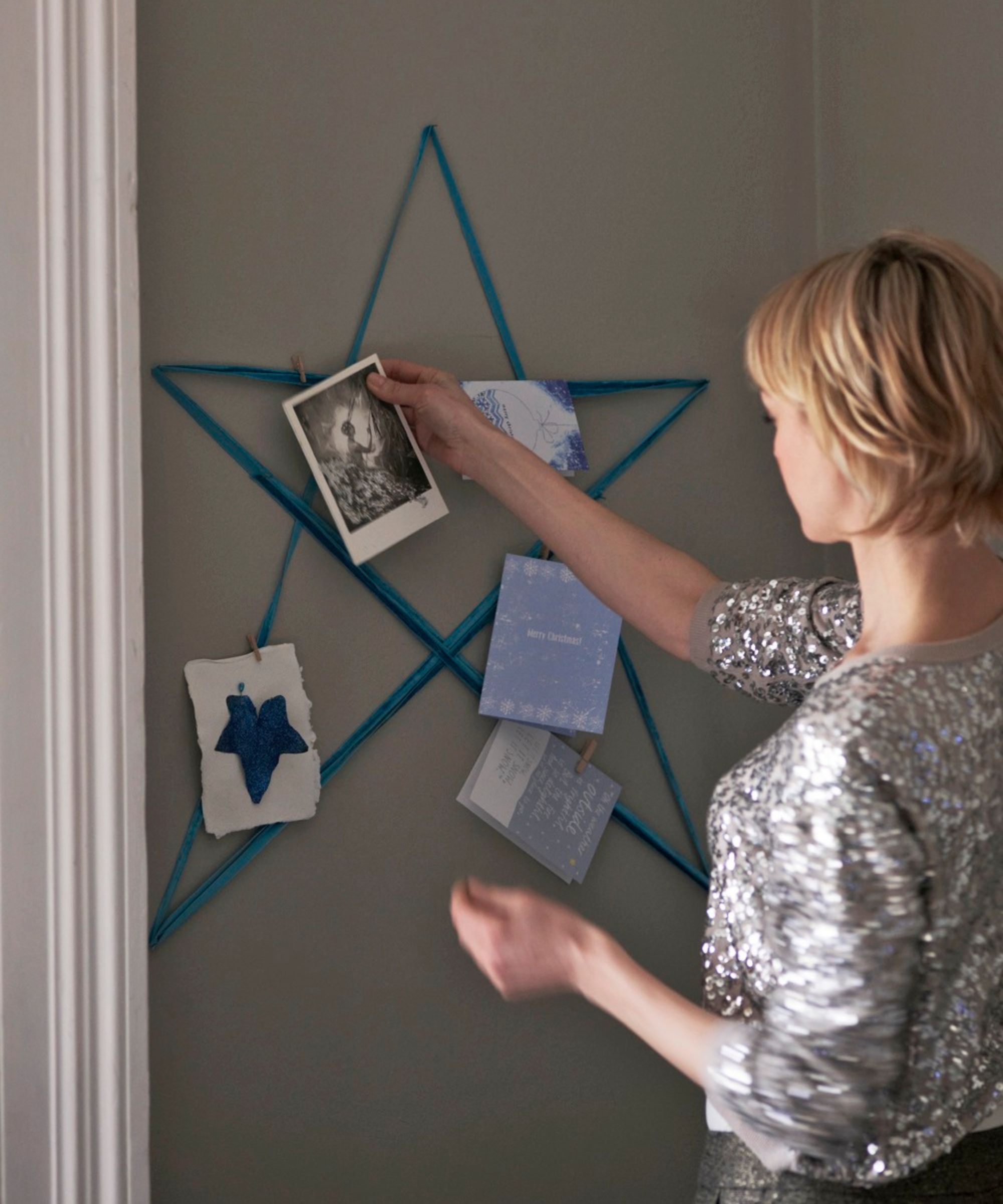 Christmas star Advent board