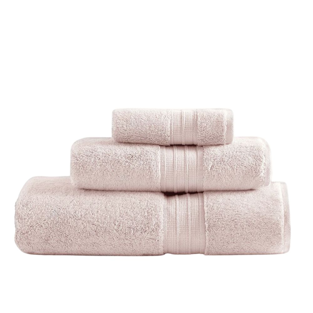 Bundle of three pale pink towels