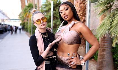 Cara Delevingne, Megan Thee Stallion attend the 2022 Billboard Music Awards at MGM Grand Garden Arena on May 15, 2022 in Las Vegas, Nevada