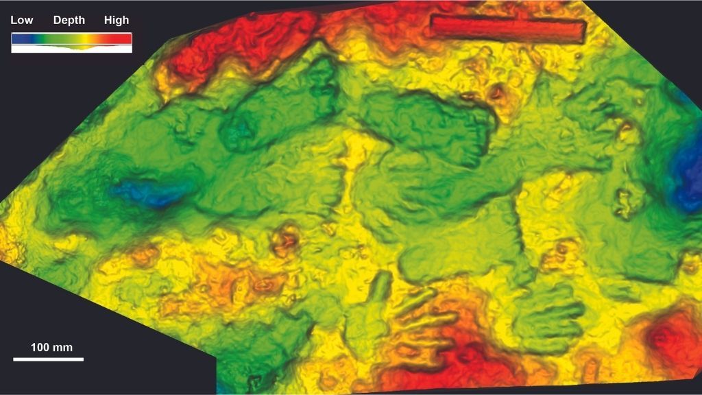 Kids' fossilized handprints may be some of the world's oldest art