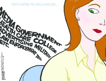 Editorial cartoon U.S. Hollywood sexual assault women