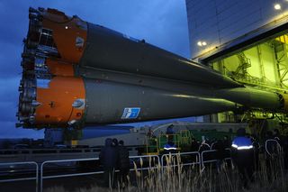 Soyuz Launch Vehicle Rollout