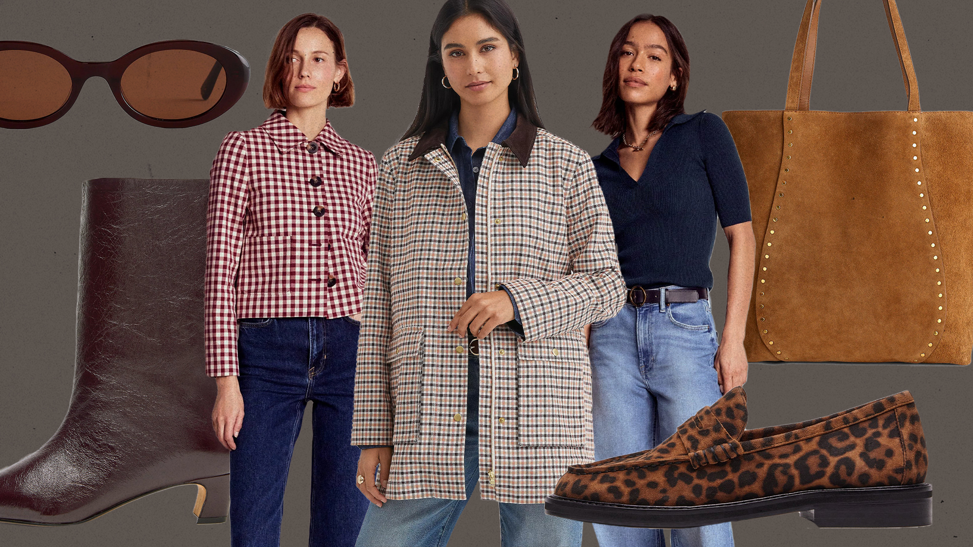 Collage of Fall Office Outfit Ideas