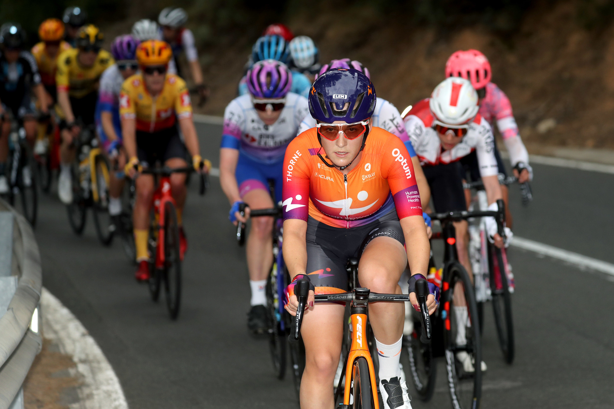 Volta Comunitat Valenciana Femines 2022 6th Edition 3rd stage Vila Real Vistabella del Maestrat 135 km 19022022 Human Powered Health photo GomezSprintCyclingAgency2022