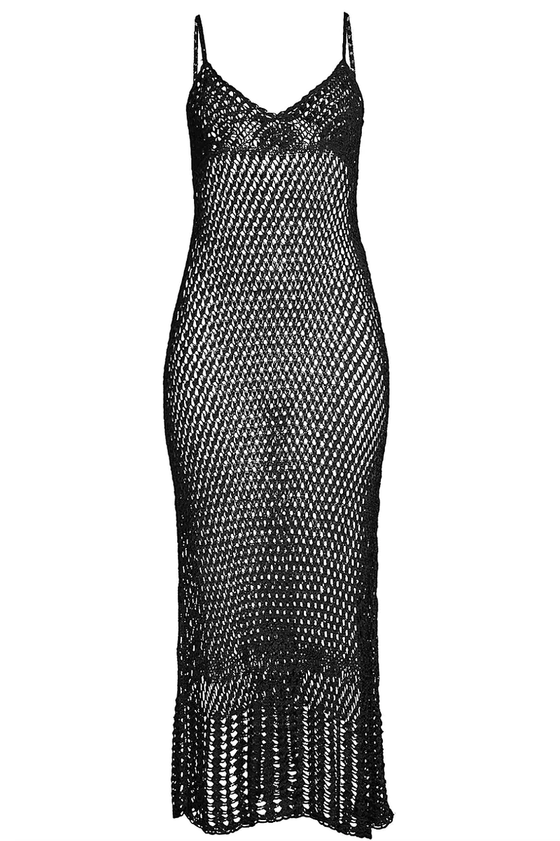 Silena Crochet Midi Dress