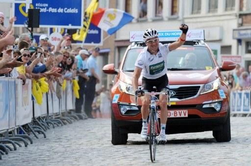 Europe Tour leader Thomas Voeckler (Europcar) soloed to victory in stage four.