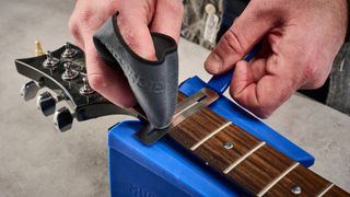 MusicNomad guitar fret cleaning