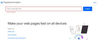 PageSpeed Insights website screenshot