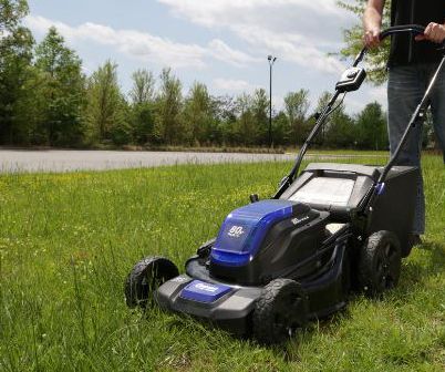 The handle bar on the Kobalt KM2190B-06 is adjustable, so the mower is comfortable for people of different heights.