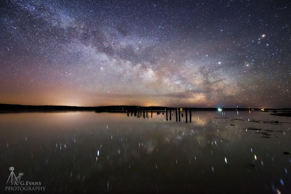 Milky Way Over Maine's Penobscot River Captured in Stunning Photo